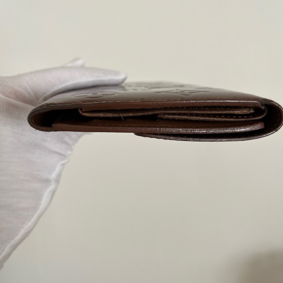 Louis Vuitton Bronze Vernis International Wallet Vintage Rare Color - Picture 11 of 14